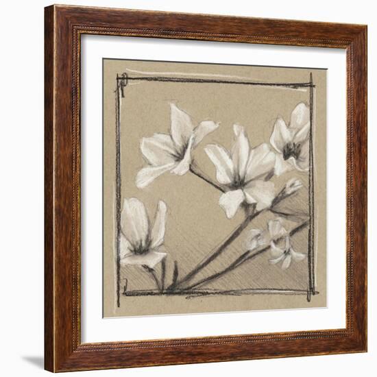 White Floral Study I-Ethan Harper-Framed Art Print