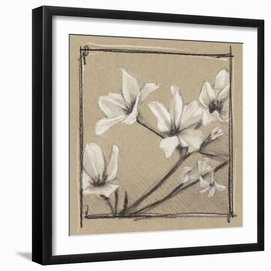 White Floral Study I-Ethan Harper-Framed Art Print