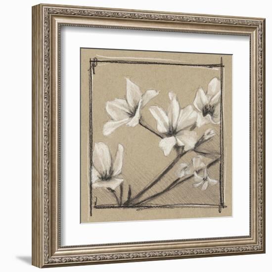 White Floral Study I-Ethan Harper-Framed Art Print