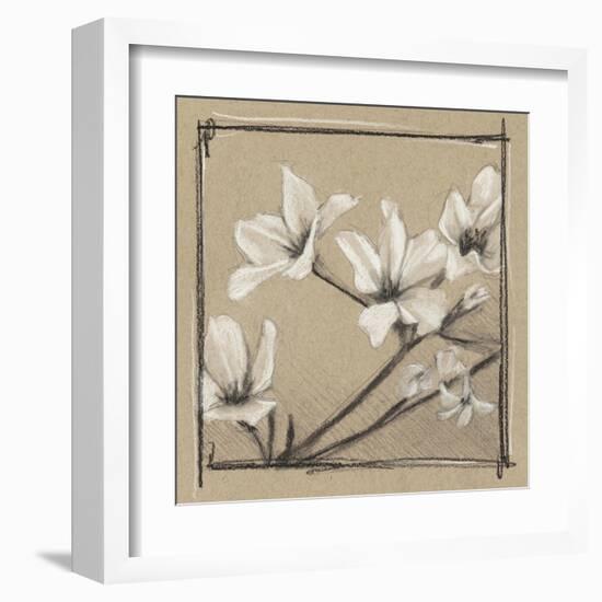 White Floral Study I-Ethan Harper-Framed Art Print