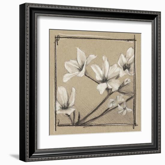 White Floral Study I-Ethan Harper-Framed Art Print