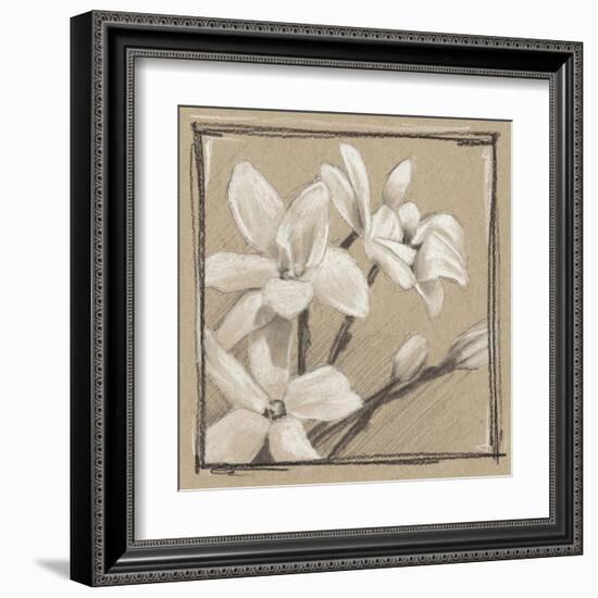 White Floral Study III-Ethan Harper-Framed Art Print