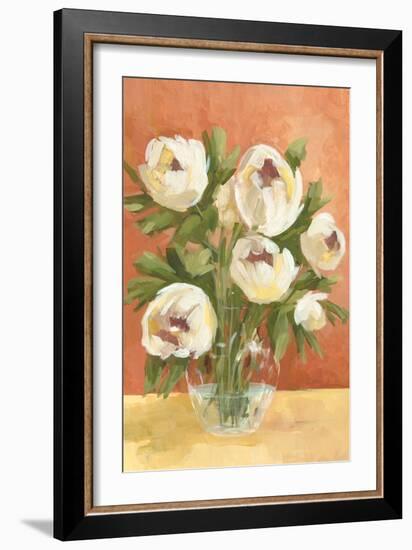 White Flower Glass-Jacob Q-Framed Art Print