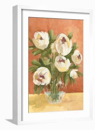 White Flower Glass-Jacob Q-Framed Art Print