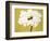 White Flower on Ochre-Soraya Chemaly-Framed Giclee Print