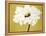 White Flower on Ochre-Soraya Chemaly-Framed Premier Image Canvas