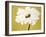 White Flower on Ochre-Soraya Chemaly-Framed Giclee Print