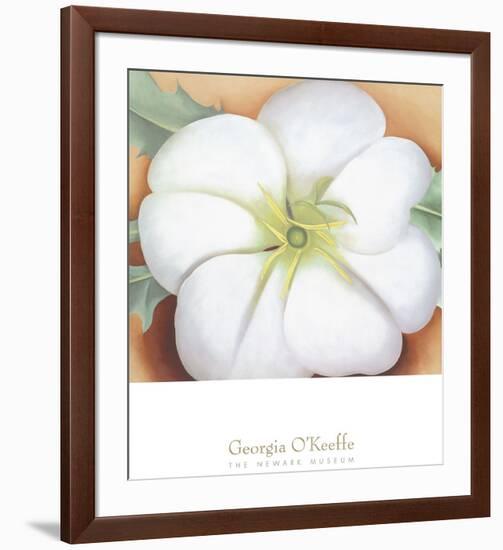 White Flower on Red Earth, No. 1, c.1946-Georgia O'Keeffe-Framed Art Print