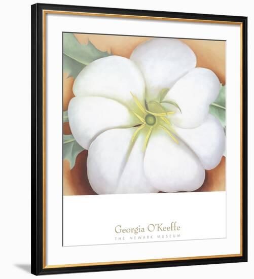 White Flower on Red Earth, No. 1, c.1946-Georgia O'Keeffe-Framed Art Print