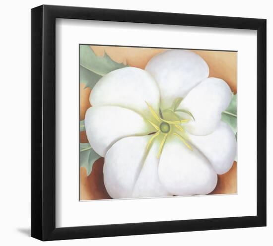 White Flower on Red Earth, No. 1, c.1946-Georgia O'Keeffe-Framed Art Print