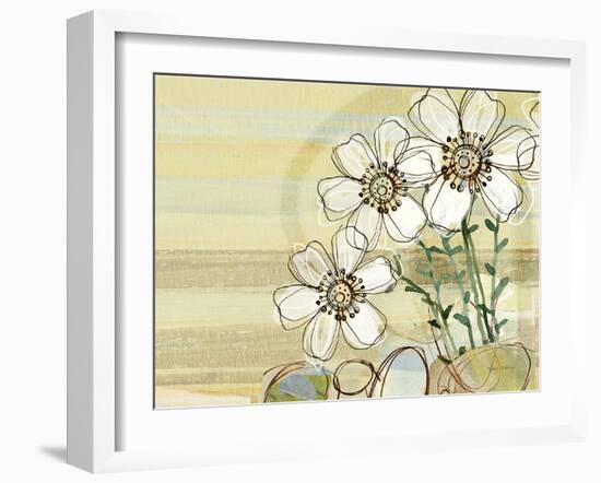 White Flowers 11-Robbin Rawlings-Framed Art Print