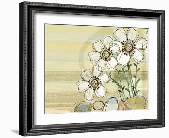 White Flowers 11-Robbin Rawlings-Framed Art Print