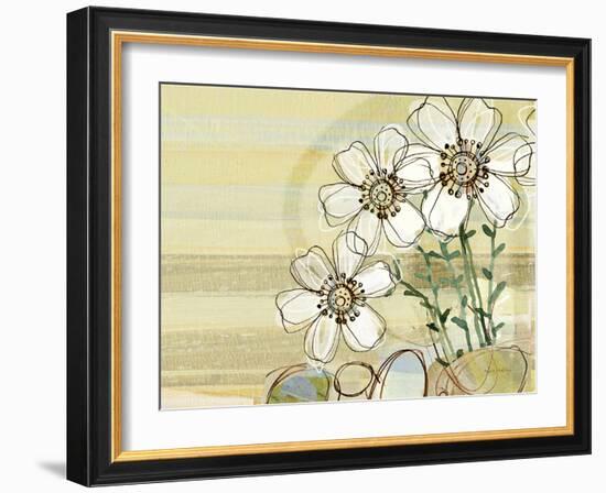 White Flowers 11-Robbin Rawlings-Framed Art Print