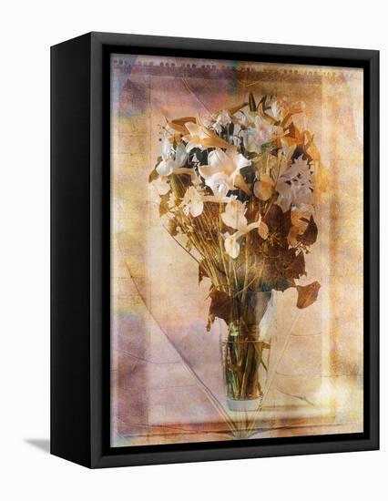 White Flowers in a Vase-Colin Anderson-Framed Premier Image Canvas