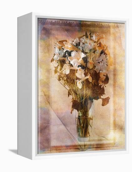 White Flowers in a Vase-Colin Anderson-Framed Premier Image Canvas