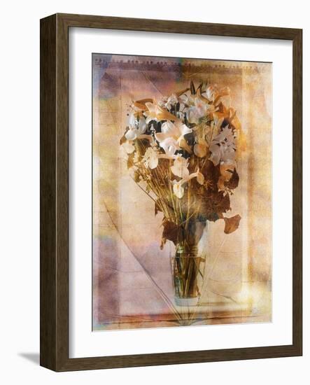 White Flowers in a Vase-Colin Anderson-Framed Photographic Print