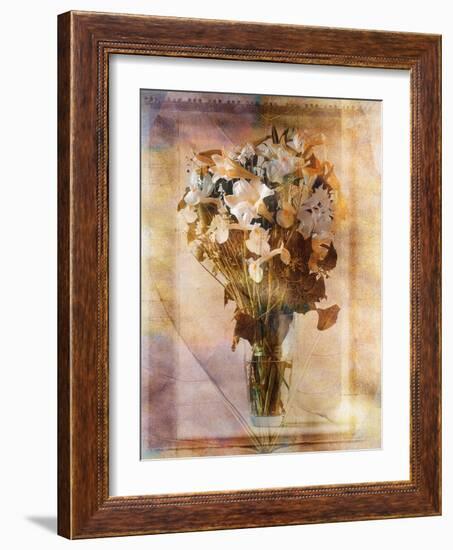 White Flowers in a Vase-Colin Anderson-Framed Photographic Print