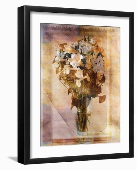 White Flowers in a Vase-Colin Anderson-Framed Photographic Print