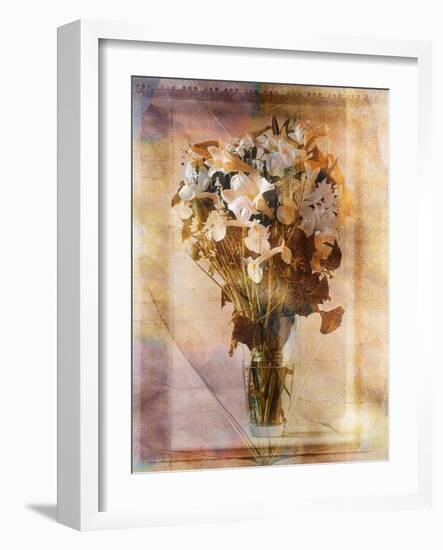 White Flowers in a Vase-Colin Anderson-Framed Photographic Print