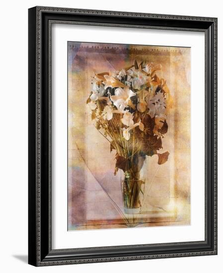 White Flowers in a Vase-Colin Anderson-Framed Photographic Print