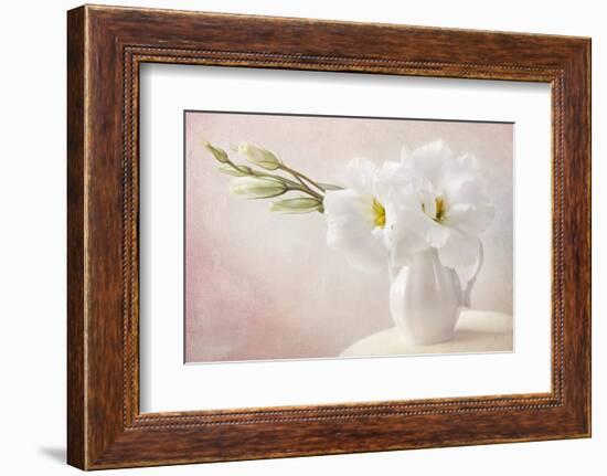 White Flowers in a Vase-egal-Framed Photographic Print