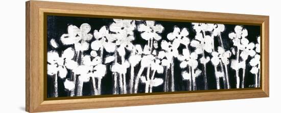 White Flowers on Black II-Norman Wyatt Jr.-Framed Stretched Canvas