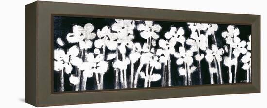 White Flowers on Black II-Norman Wyatt Jr.-Framed Stretched Canvas