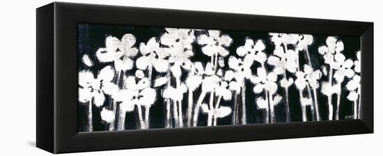 White Flowers on Black II-Norman Wyatt Jr.-Framed Stretched Canvas