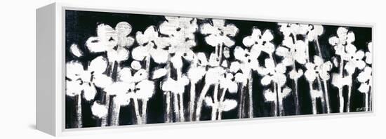 White Flowers on Black II-Norman Wyatt Jr.-Framed Stretched Canvas