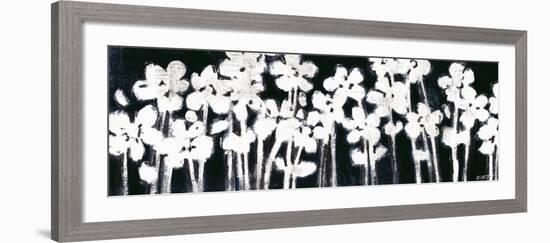 White Flowers on Black II-Norman Wyatt Jr.-Framed Art Print