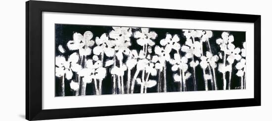 White Flowers on Black II-Norman Wyatt Jr.-Framed Art Print
