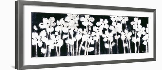 White Flowers on Black II-Norman Wyatt Jr.-Framed Art Print