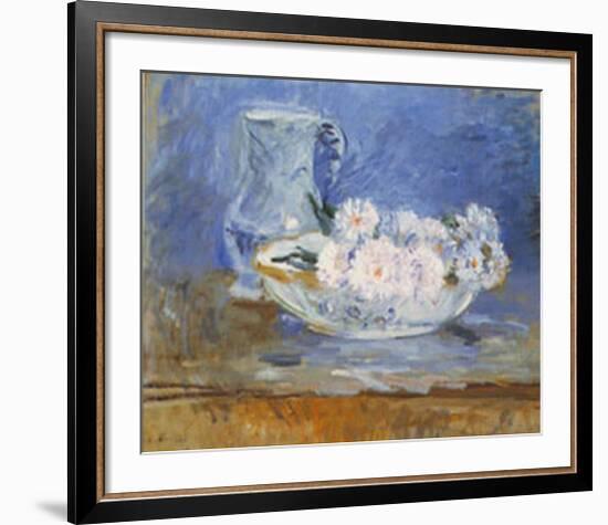 White Flowers-Berthe Morisot-Framed Art Print