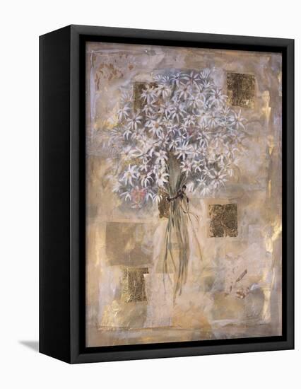 White Flowers-Marta Gottfried-Framed Premier Image Canvas