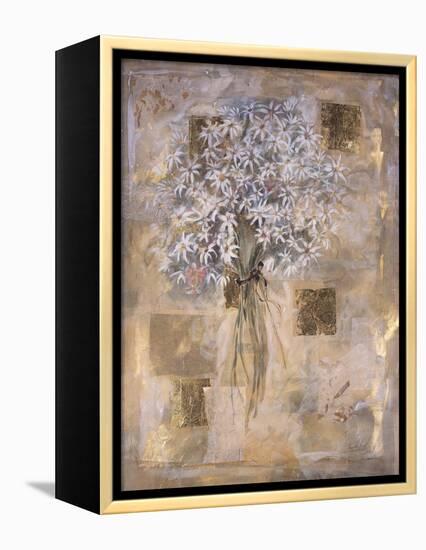 White Flowers-Marta Gottfried-Framed Premier Image Canvas
