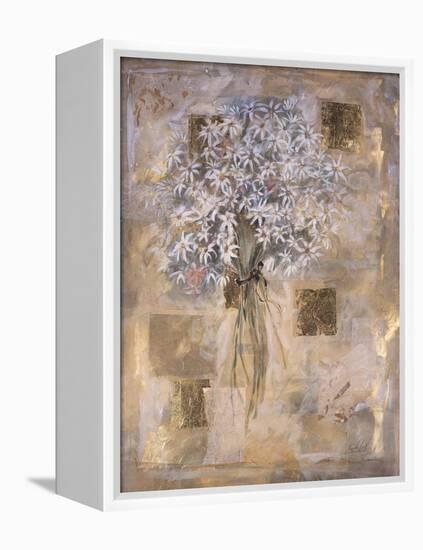 White Flowers-Marta Gottfried-Framed Premier Image Canvas