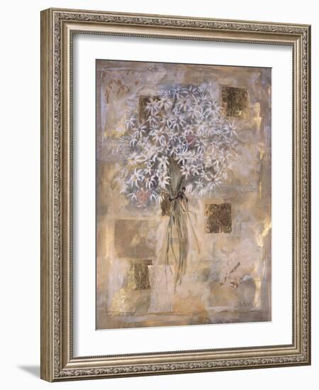 White Flowers-Marta Gottfried-Framed Giclee Print