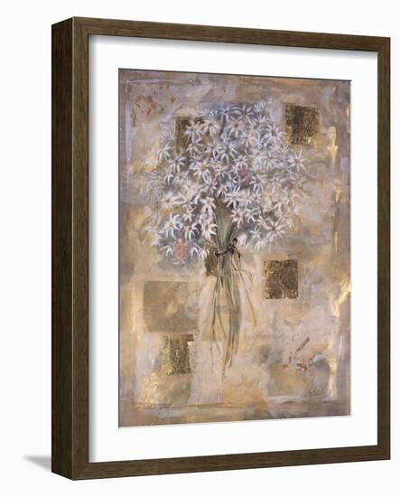 White Flowers-Marta Gottfried-Framed Giclee Print