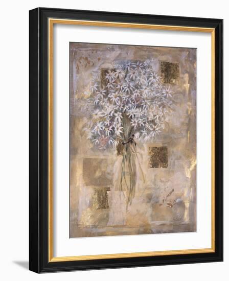 White Flowers-Marta Gottfried-Framed Giclee Print