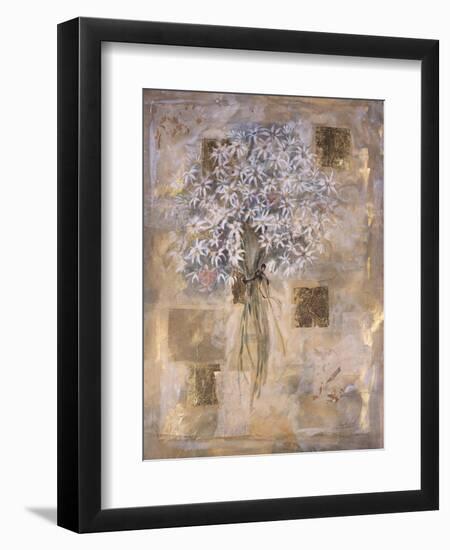 White Flowers-Marta Gottfried-Framed Giclee Print