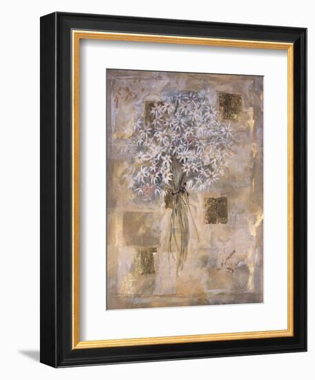 White Flowers-Marta Gottfried-Framed Giclee Print