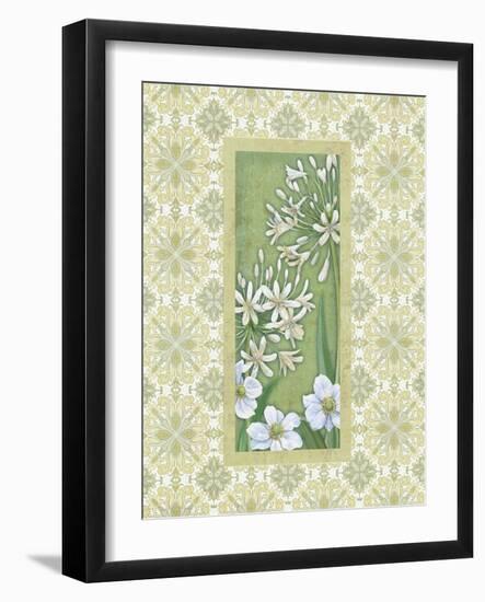 White Flowers-Maria Rytova-Framed Giclee Print