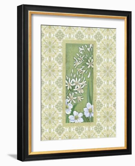 White Flowers-Maria Rytova-Framed Giclee Print