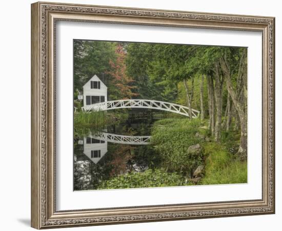 White Footbridge, Somesville, Mount Desert Island, Maine, USA-Adam Jones-Framed Photographic Print