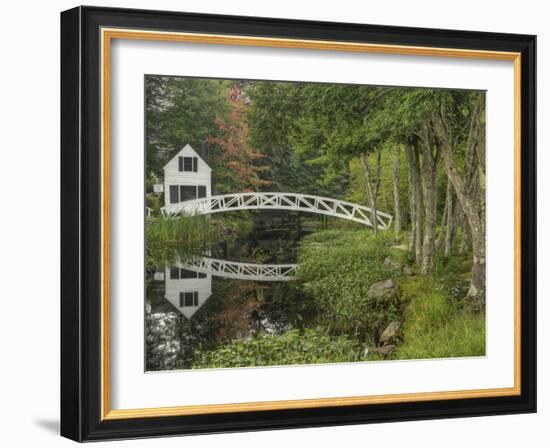 White Footbridge, Somesville, Mount Desert Island, Maine, USA-Adam Jones-Framed Photographic Print