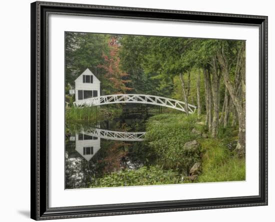 White Footbridge, Somesville, Mount Desert Island, Maine, USA-Adam Jones-Framed Photographic Print