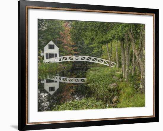 White Footbridge, Somesville, Mount Desert Island, Maine, USA-Adam Jones-Framed Photographic Print