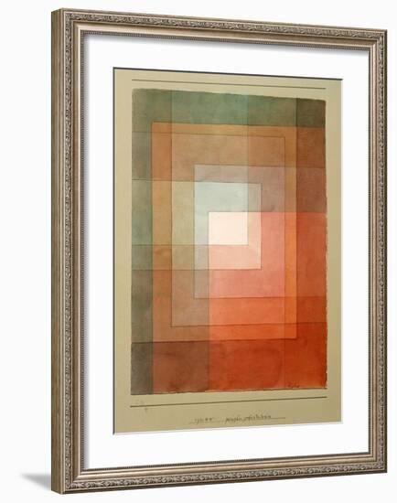 White Framed Polyphonically-Paul Klee-Framed Giclee Print