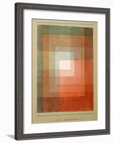 White Framed Polyphonically-Paul Klee-Framed Giclee Print