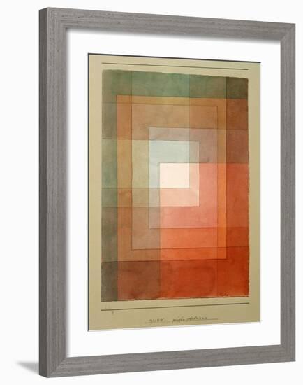 White Framed Polyphonically-Paul Klee-Framed Giclee Print